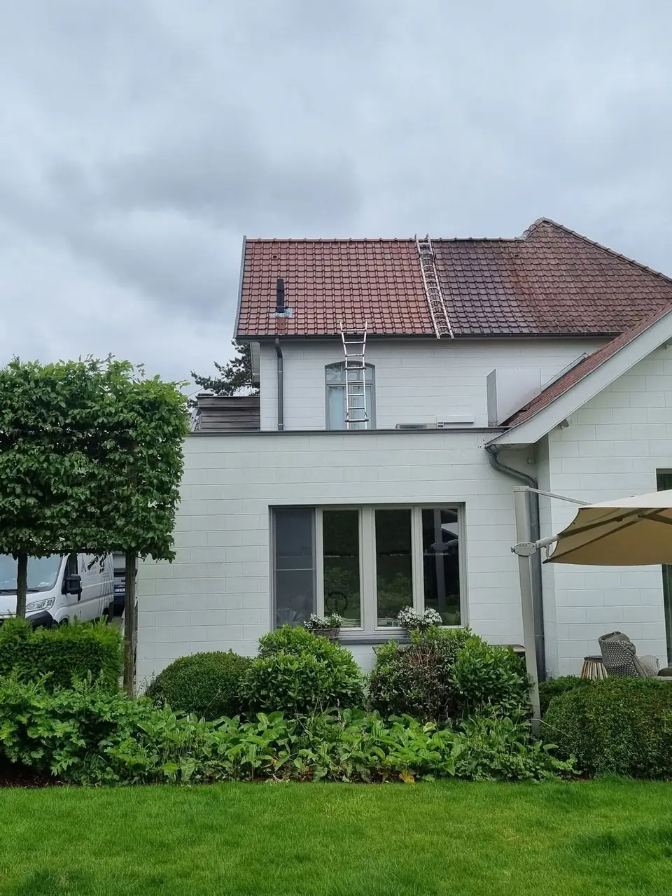 De woning na de dakreiniging